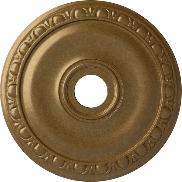 Ekena Millwork Jackson Ceiling Medallion (Fits Canopies up to 5 1/8"), 20"OD x 3 5/8"ID x 1"P, Pale Gold CM20JAPAS - main